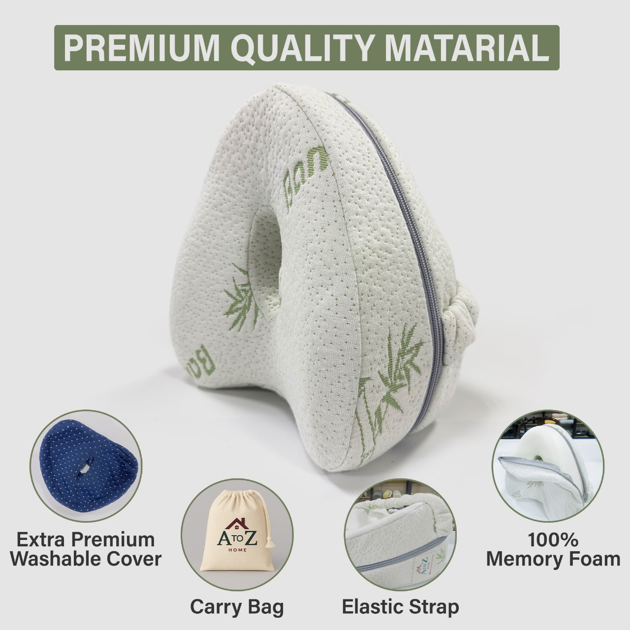 leg pillow, knee pillow, pillow for side sleepers, leg support pillow, knee pillow for sleeping on side, bamboo cover with extra white color pillow cover and carry bag leg pillow, knee pillow, pillow for side sleepers, leg support pillow, knee pillow for sleeping on side, bamboo cover with extra white color pillow cover and carry bag