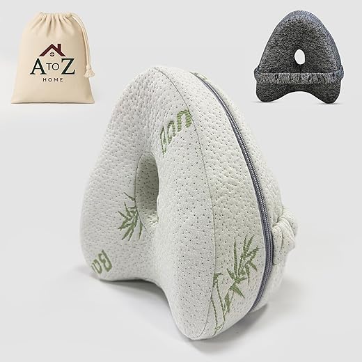 leg pillow, knee pillow, pillow for side sleepers, leg support pillow, knee pillow for sleeping on side, bamboo cover with extra black color pillow cover and carry bag Leg Pillow, Knee Pillow, Pillow for Side Sleepers, Leg Support pillow, Knee pillow for sleeping on side, Bamboo Cover with Extra Black Color Pillow Cover and Carry bag